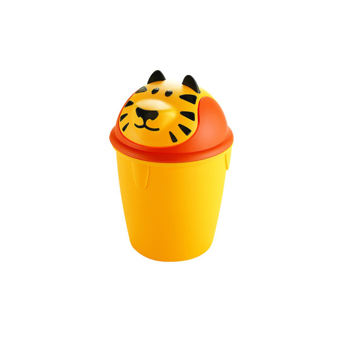 Animal Dustbin Tiger 12 L Yellow/Orange